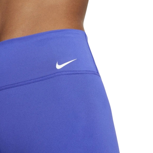 NIKEONE Women's New Mid-Rise 7" Bike Short. Lapis Blue Color Size M - Picture 4 of 16